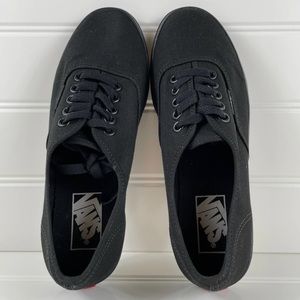 Vans Off The Wall Unisex Mens 5.5 Womens 7 Black Low Top Lace Up Skate Sneakers